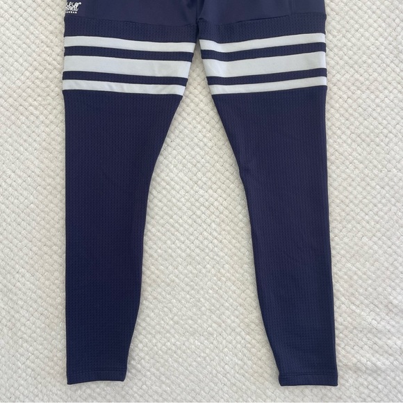 Bombshell Sportwear Performance Thigh High Leggings XXS Navy Blue Athletic Gym - Picture 11 of 14